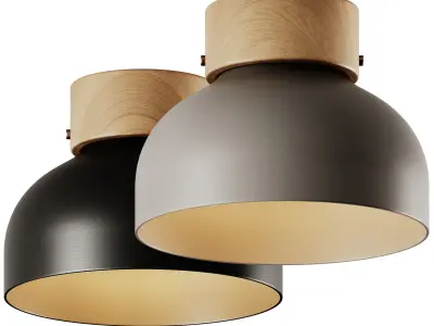 Reiko Aluminium Ceiling Lamp by Robin 3D model