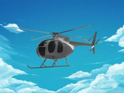 MD Helicopters MD 500 3D model