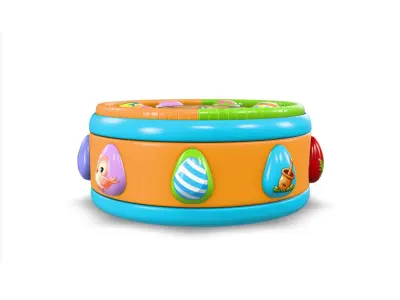 Kids Drum Toy 1 3D model