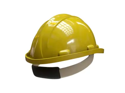 Worker Helmet Low-poly 3D model
