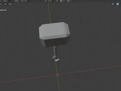  Thor Hammer Free low-poly 3D model