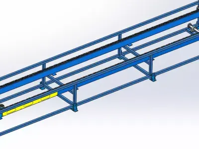 Chain line conveyor Free 3D model