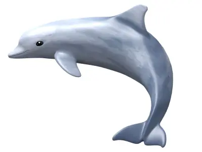 Dolphin Low-poly 3D model shop