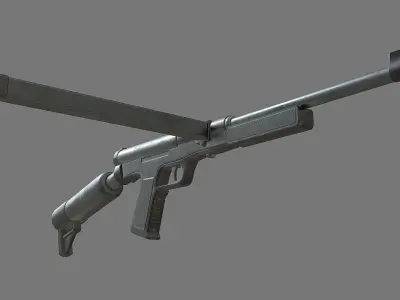 SMG-60 Softair PBR Low-poly 3D model