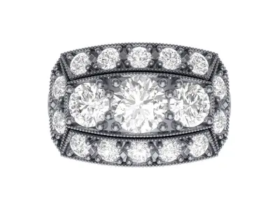 Wedding Ring  3D print model 448