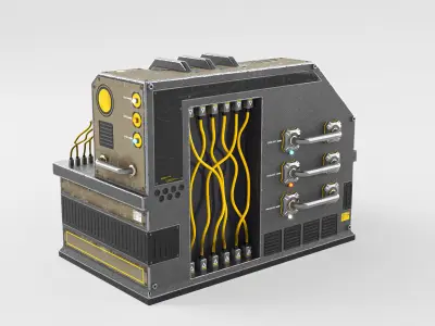 Sci-Fi Generator Low-poly 3D model purchase