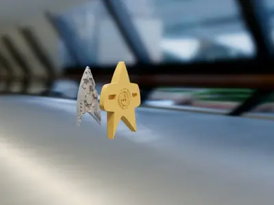 Star Trek DS9 Badge 3D model