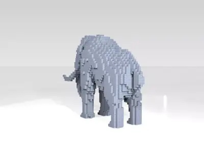 Mammoth Voxel 3D model
