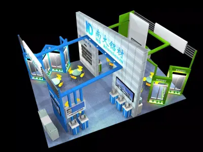Exhibition - Area - 7X10-3DMAX2009-040 3D model