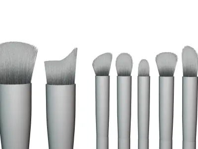 Makeup brush 03 3D model