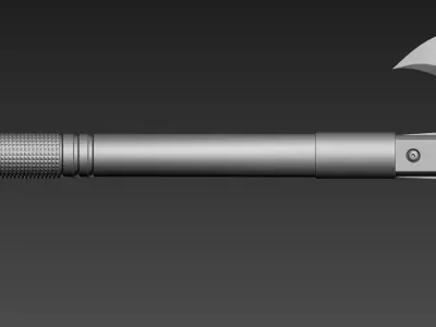 Modern Axe set 01 Highpoly 3D model