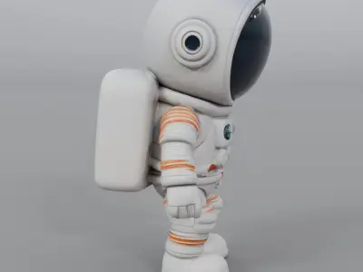 cartoon astronaut 3D model order
