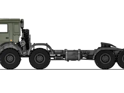 Kamaz 6350 Mustang 2005 3D model