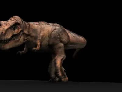 Tyrannosaurus Rex Model Rigged Low-poly 3D model