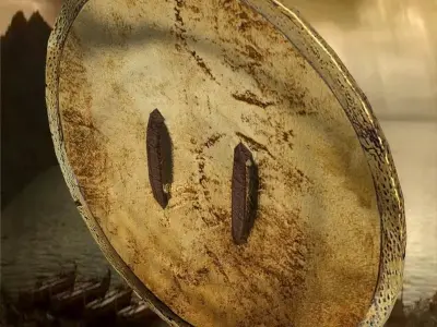 spartans shield Low-poly 3D model