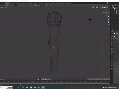 microfono microphone 3D model