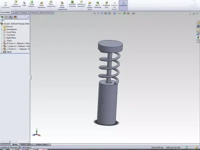 Spring animation suspension animation Free 3D model