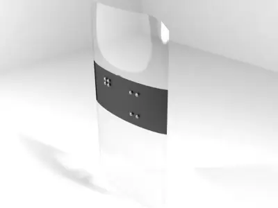 Personal Armor Shield - Riot Shield 3D model