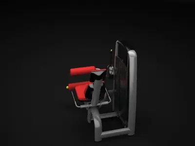 Leg Curl Machine 3D model purchase