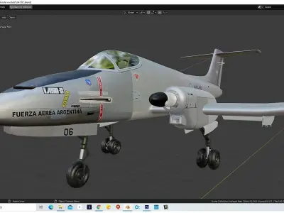 IA-58C Pucara  Free 3D model