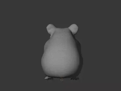 Hamster 3D Scan Print Miniature 3D model