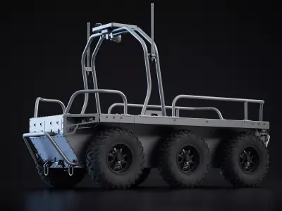 Ratel H UGV High-Poly 3D model