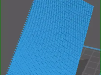 Interlocking Lg Brick Wall Free 3D print model
