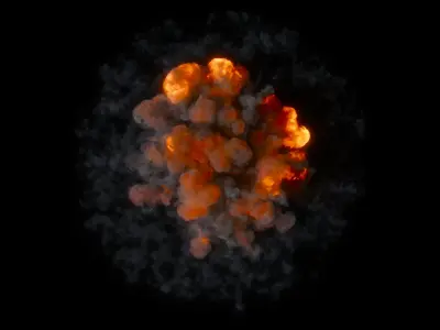 Bomb Explosion 3D model