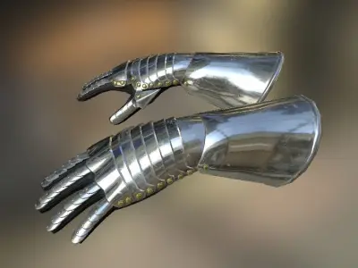 HIE Game Ready Hand Armor D180423 3D model