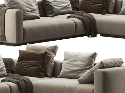 Flexform Lario Sofa 3D model
