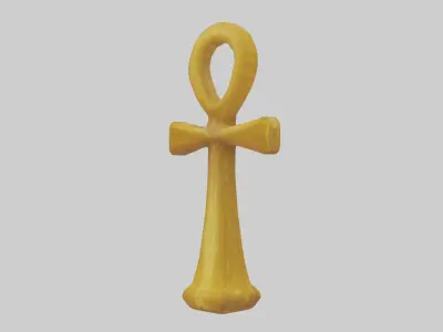 Golden Cripis Low-poly 3D model
