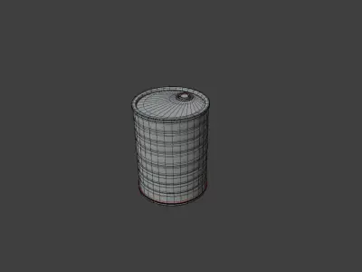 Oil Barrel Free low-poly 3D model order