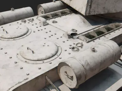 KV-1 -  WW2 Soviet Heavy Tank Low-poly 3D model