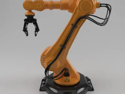 industrial robot arm Low-poly 3D model purchase