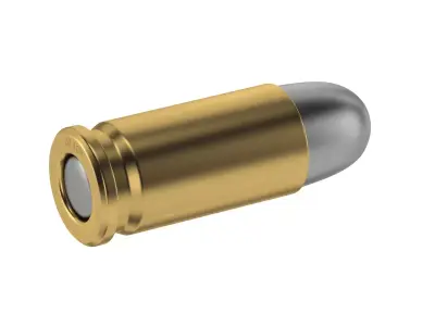 Bullet 32 ACP Low-poly 3D model