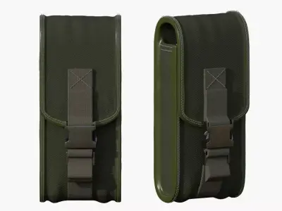 military gear Low-poly 3D model