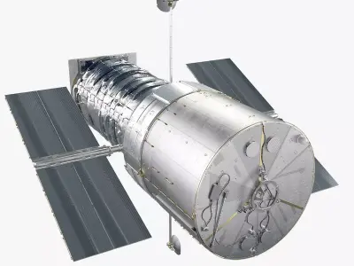 Hubble Telescope 3D model