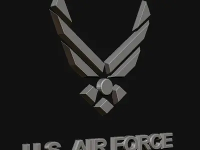 3D US AIR FORCE Log 3D model purchase