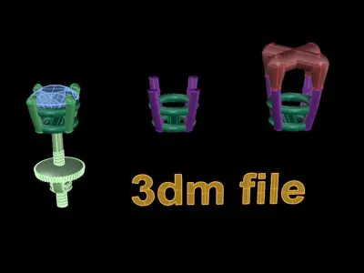 4-Prong Solitaire Earring 4MM 3D print model