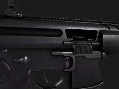 SIG MPX Submachine Gun Low-poly 3D model