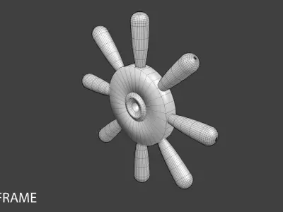 Ship Wheel 5 3D model