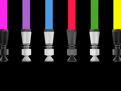 Green Laser Sword 3D model 3D model