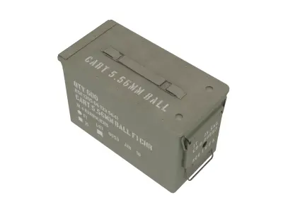 Army Ammo box tin 3D model