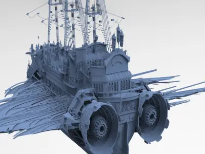 Airship Military  3D model