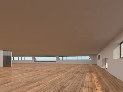 future building exterior-interior 3D model
