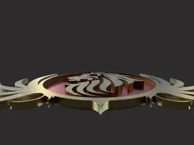  lion pendant 3D print model Low-poly 3D model purchase