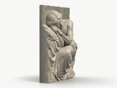 Basrelief Sleeping Woman 3D model