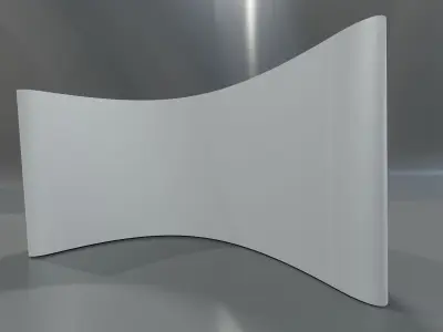 3D popup stand Low-poly 3D model