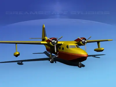 Grumman G-73 Mallard V14 3D model