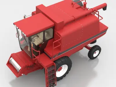 Combine Harvester 3D model from CGTrader